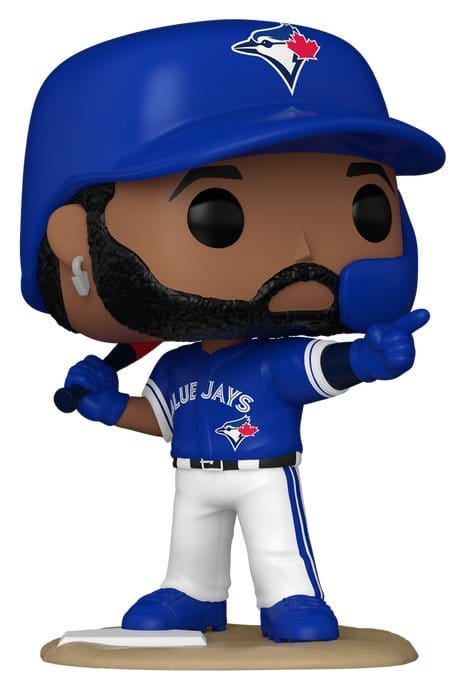 Funko POP! MLB Vladimir Guerrero Jr. in blue Toronto Blue Jays uniform and helmet, pointing