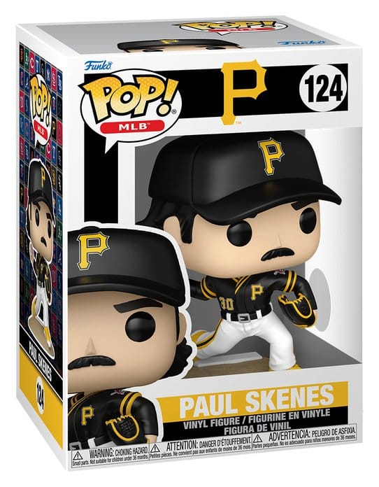 Paul Skenes Funko POP! MLB vinyl figure in its Pittsburgh Pirates window box, number 124