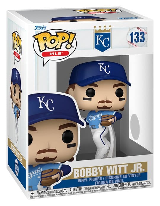 Bobby Witt Jr. Funko POP! MLB vinyl figure in its Kansas City Royals box, number 133