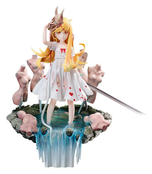 Good Smile Company 1/7 Shinobu Oshino Shinobumonogatari Ver. figure on waterfall base, front view
