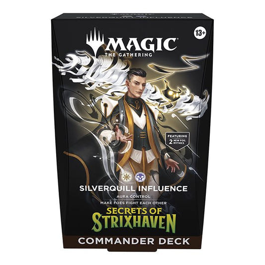 MTG -  Secrets of Strixhaven Commander Deck -  Silverquill Influence - Loaded Dice