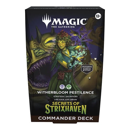 MTG -  Secrets of Strixhaven Commander Deck - Witherbloom Pestilence - Loaded Dice