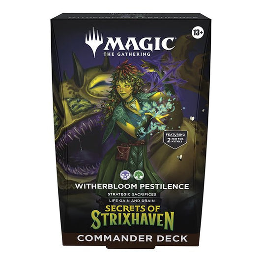 MTG -  Secrets of Strixhaven Commander Deck - Witherbloom Pestilence - Loaded Dice