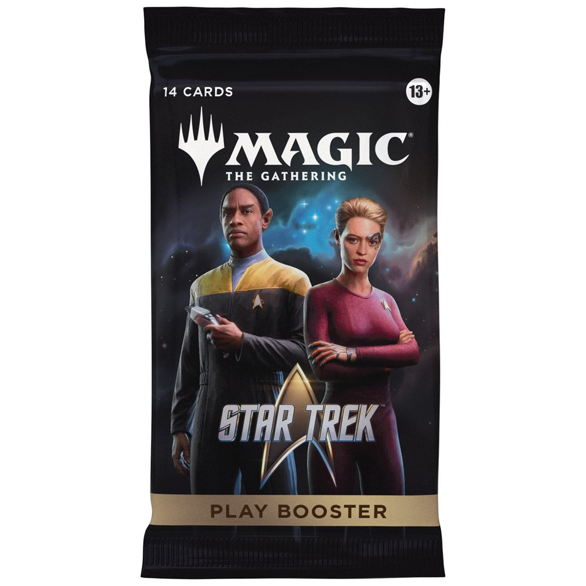 Magic: The Gathering Star Trek Play Booster pack, 14 cards, pack art 2 of 3