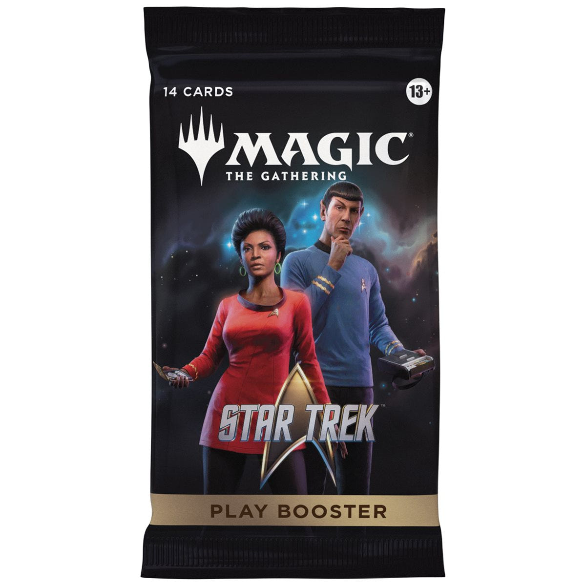 Magic: The Gathering Star Trek Play Booster pack, 14 cards, pack art 3 of 3