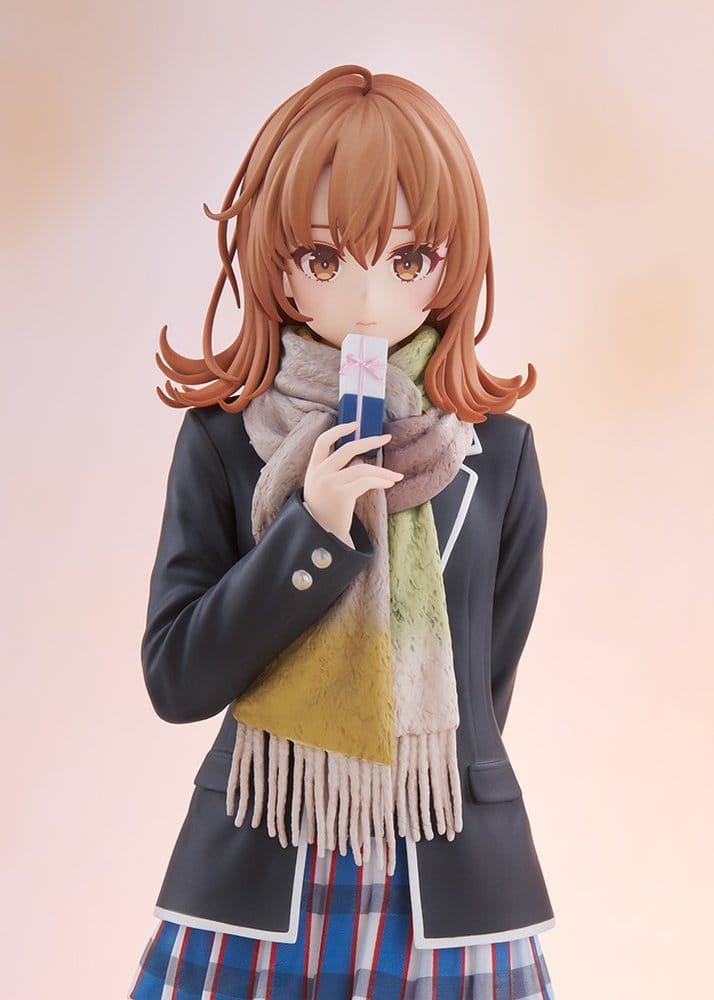 My Teen Romantic Comedy SNAFU Iroha Isshiki Light Novel Ver. 1/6 figure, close-up of face, scarf and drink carton