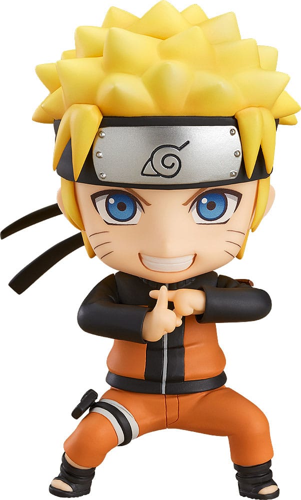 Naruto Uzumaki Nendoroid by Good Smile Company making a hand seal, Naruto Shippuden figure