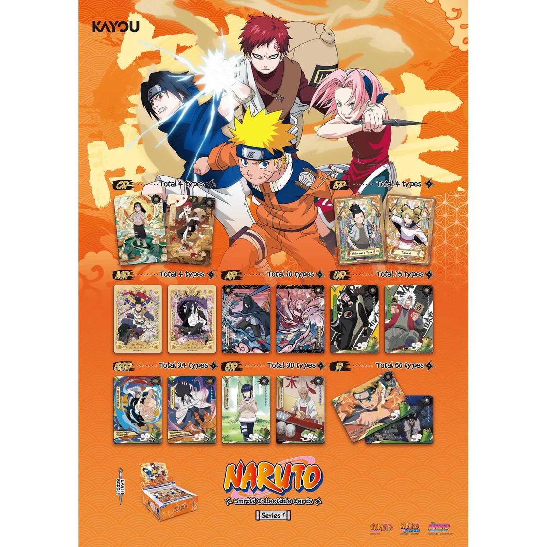 NARUTO - Smriti Collectible Cards - Earth Scroll Foil Booster Pack
