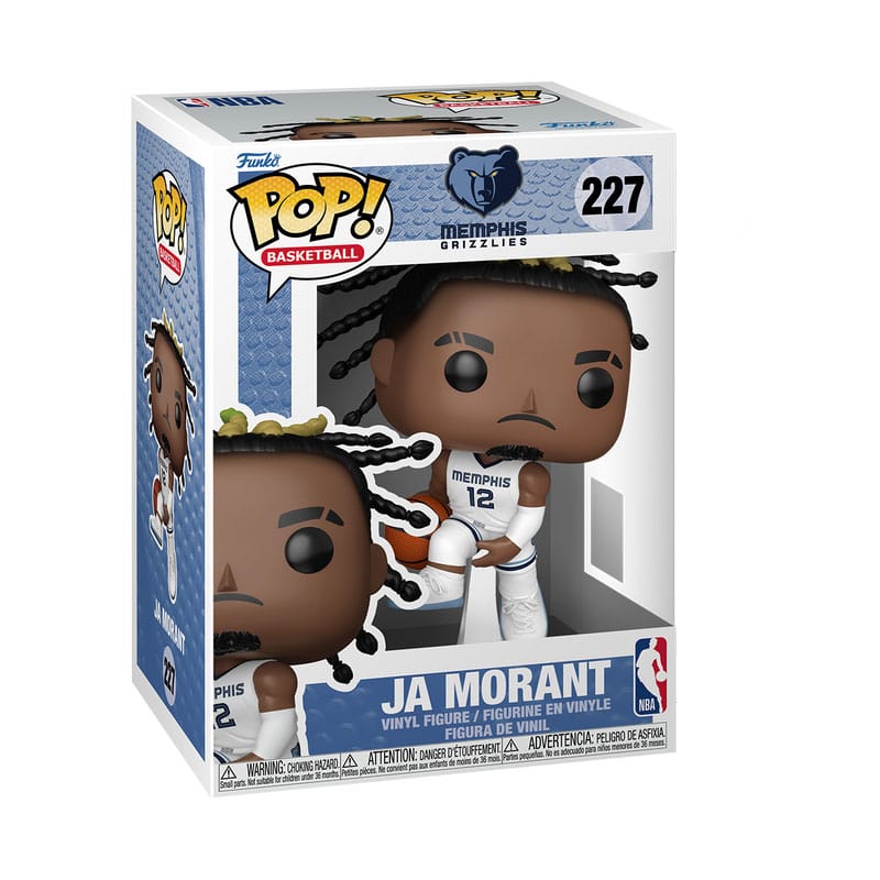 Ja Morant Funko POP! Basketball vinyl figure in its Memphis Grizzlies box, number 227