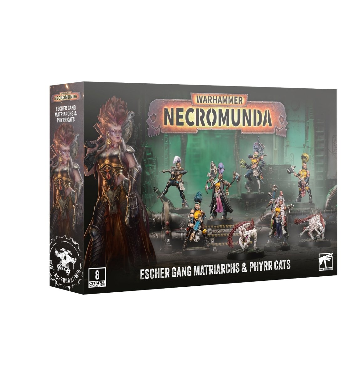 GW 301-75 — Necromunda: Escher Gang Matriarchs & Phyrr Cats