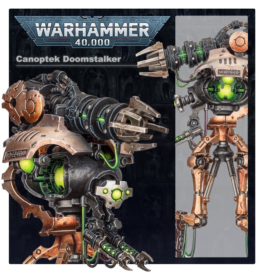 Necrons: Canoptek Doomstalker model detail - Loaded Dice