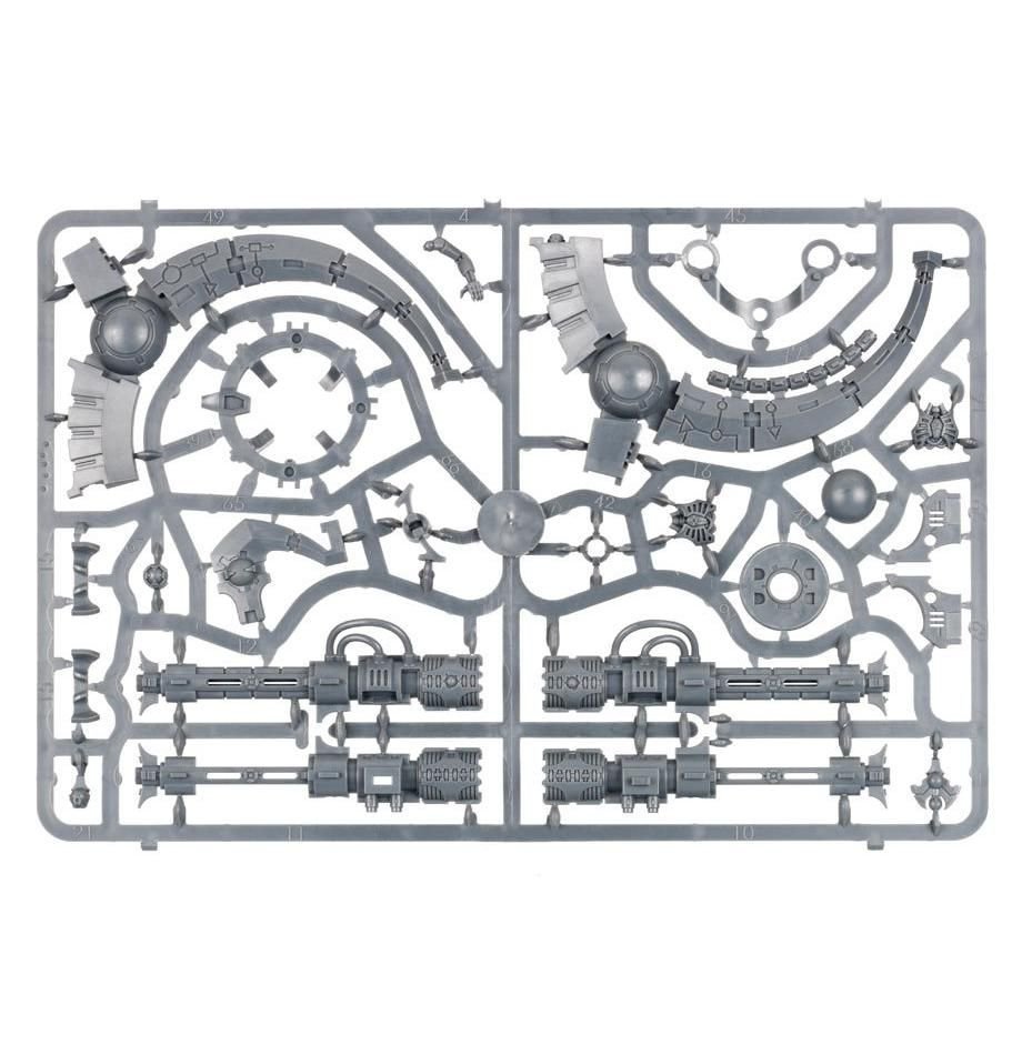 Necrons: Catacomb Command Barge sprue contents - Loaded Dice