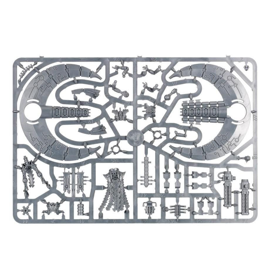 Necrons Catacomb Command Barge unpainted plastic sprue, frame 3 of 3