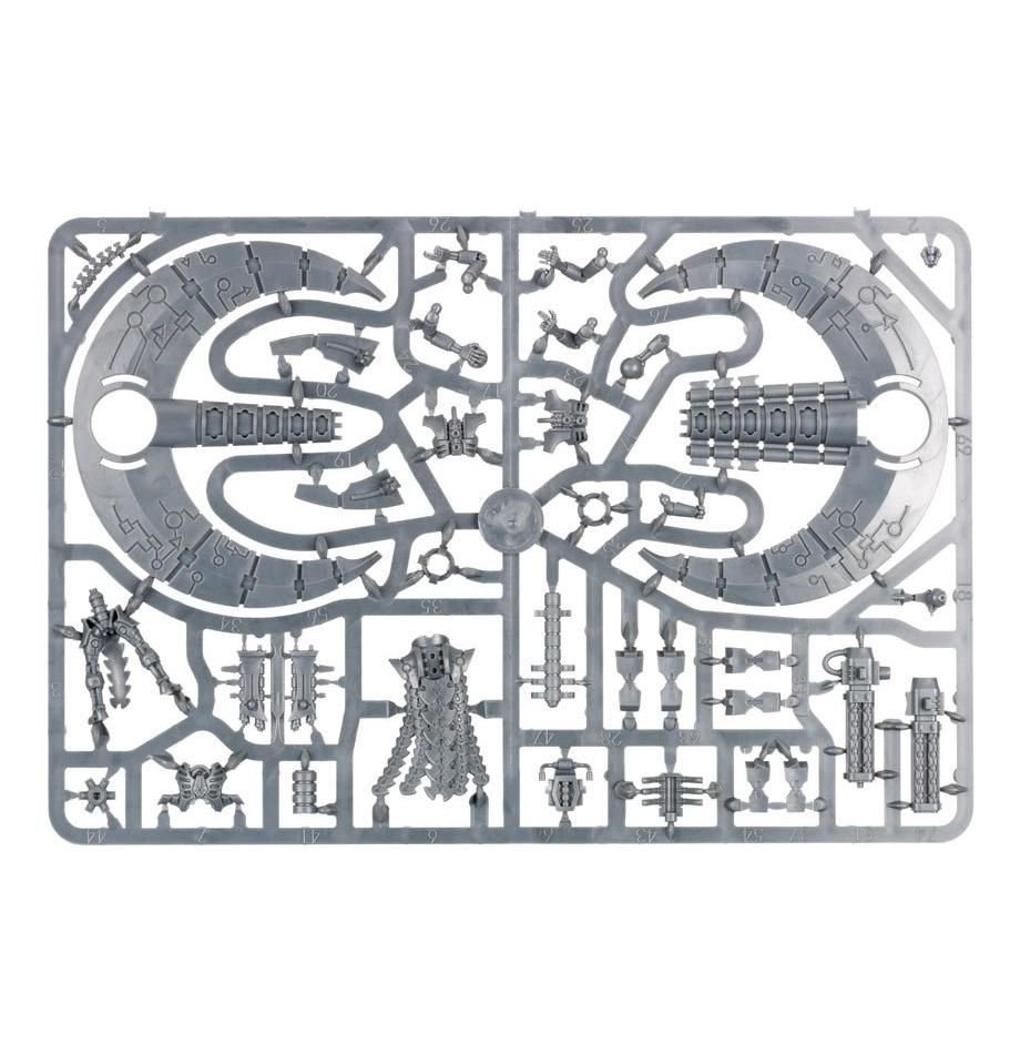 Necrons: Catacomb Command Barge sprue contents - Loaded Dice