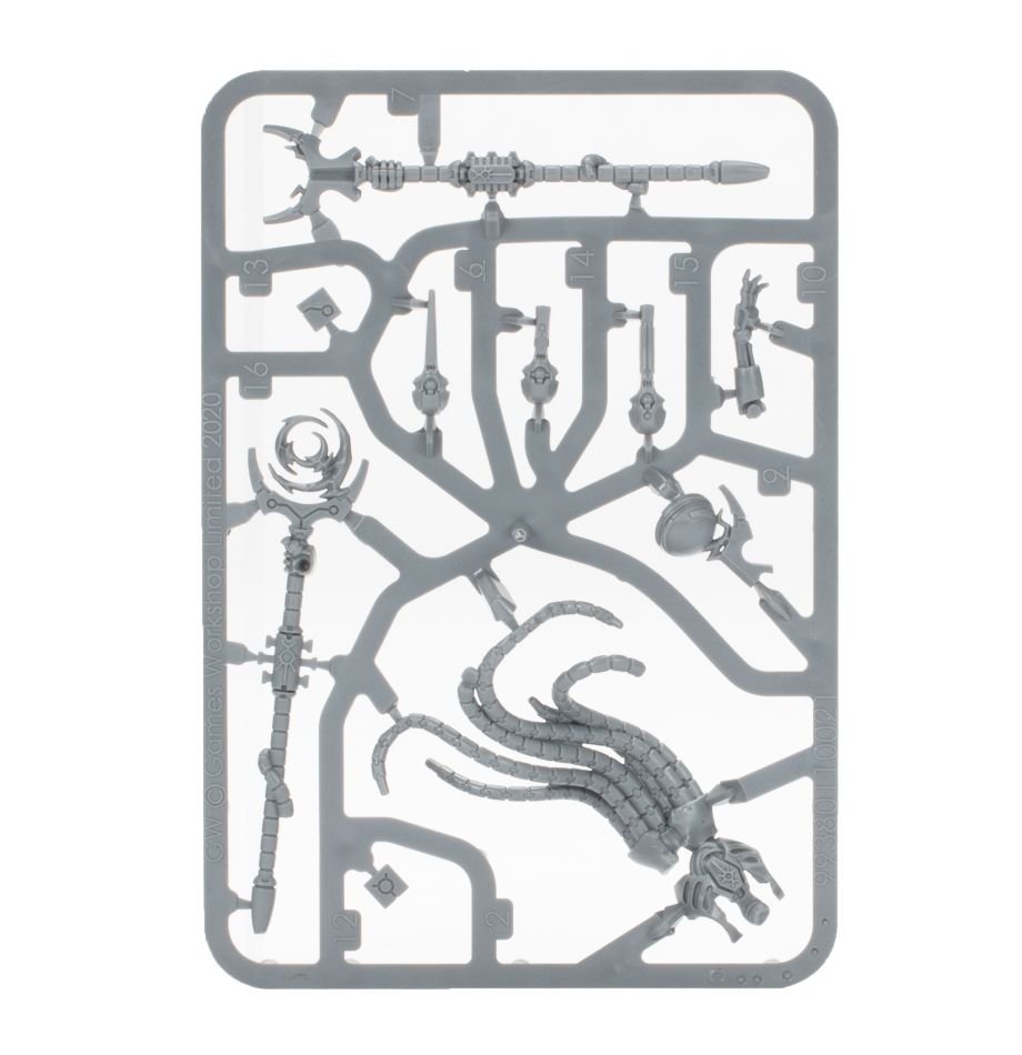 Necrons: Chronomancer sprue contents - Loaded Dice