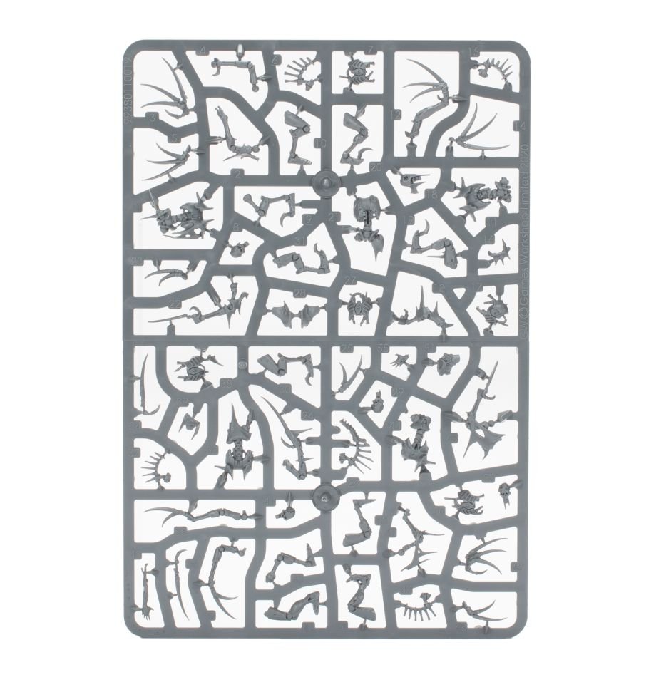 Necrons: Flayed Ones sprue contents - Loaded Dice