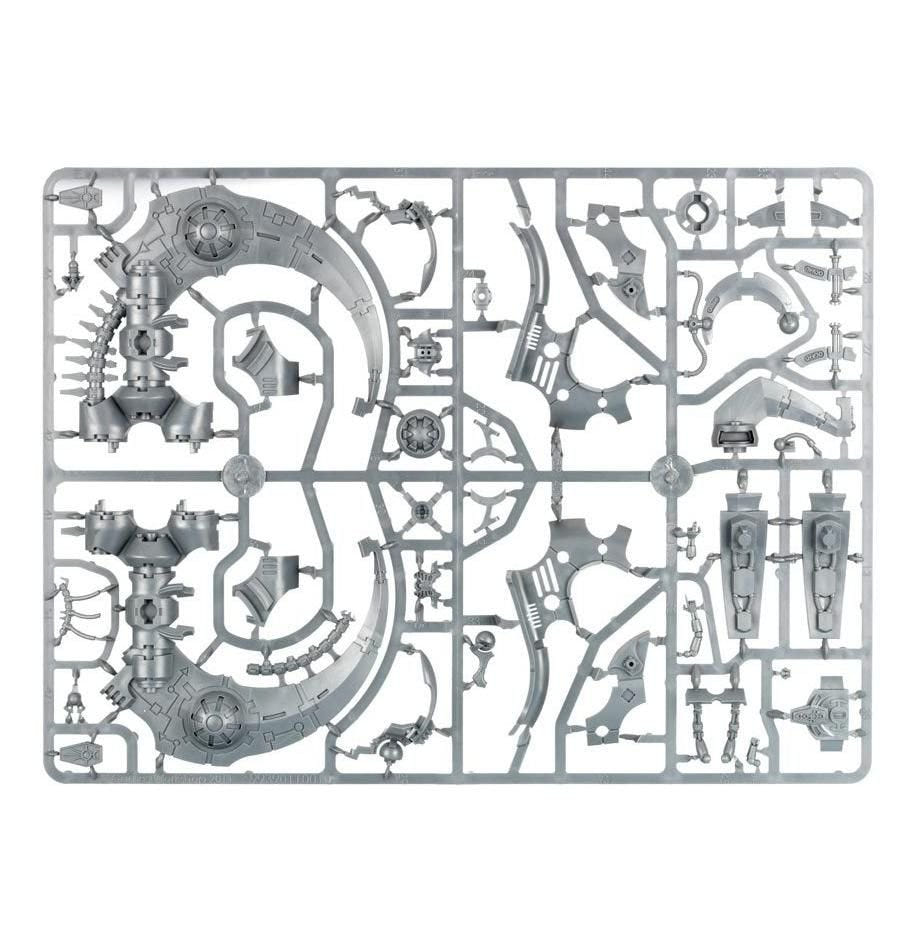 Necrons Ghost Ark unpainted plastic sprue, frame 2 of 2