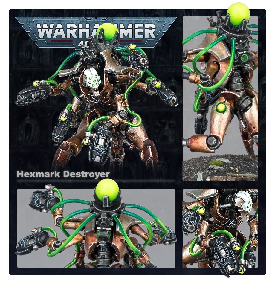 Necrons: Hexmark Destroyer model detail - Loaded Dice