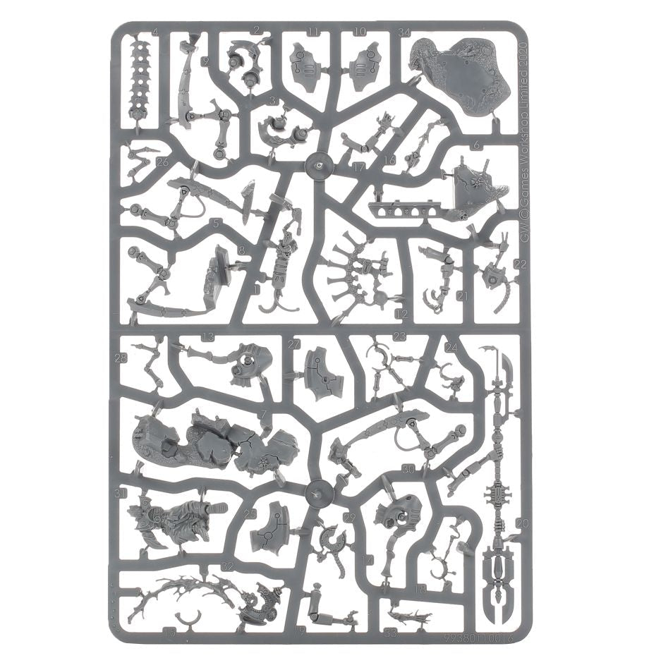 Necrons: Illuminor Szeras sprue contents - Loaded Dice