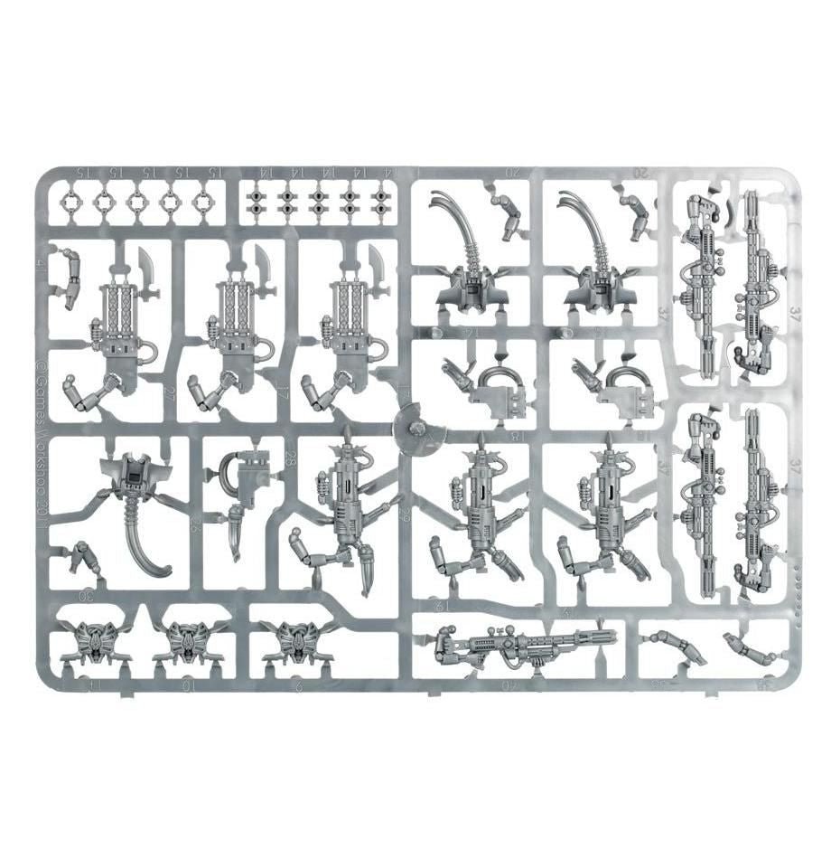 Necrons: Immortals / Deathmarks sprue contents - Loaded Dice