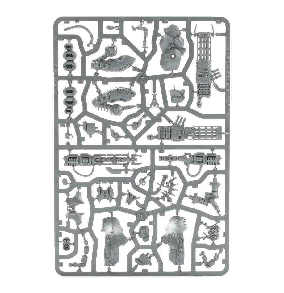 Necrons: Lokhusts Heavy Destroyer sprue contents - Loaded Dice