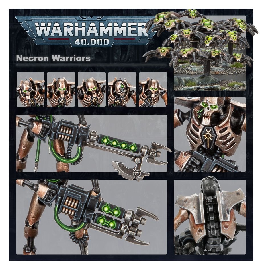 Necrons: Necron Warriors model detail - Loaded Dice