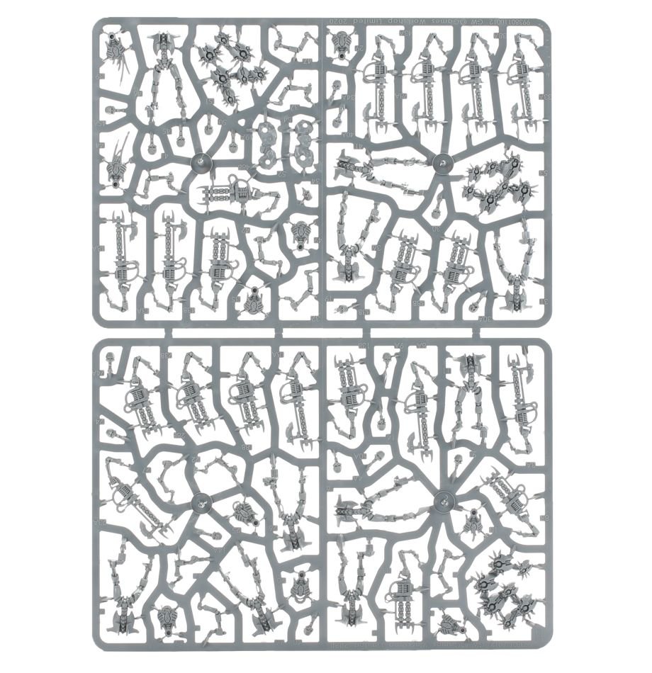 Necrons: Necron Warriors sprue contents - Loaded Dice