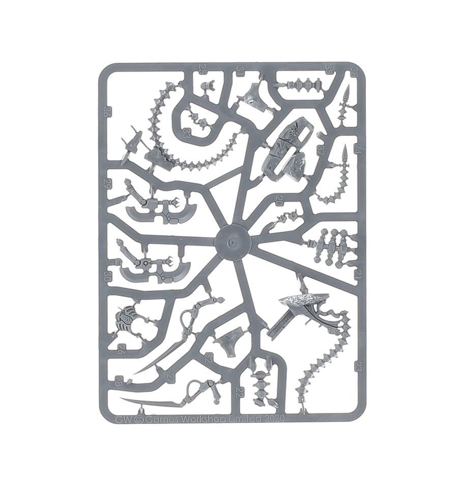 Necrons: Ophydian Destroyers sprue contents - Loaded Dice