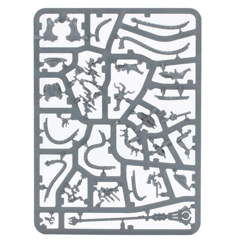 Necrons: Psychomancer sprue contents - Loaded Dice