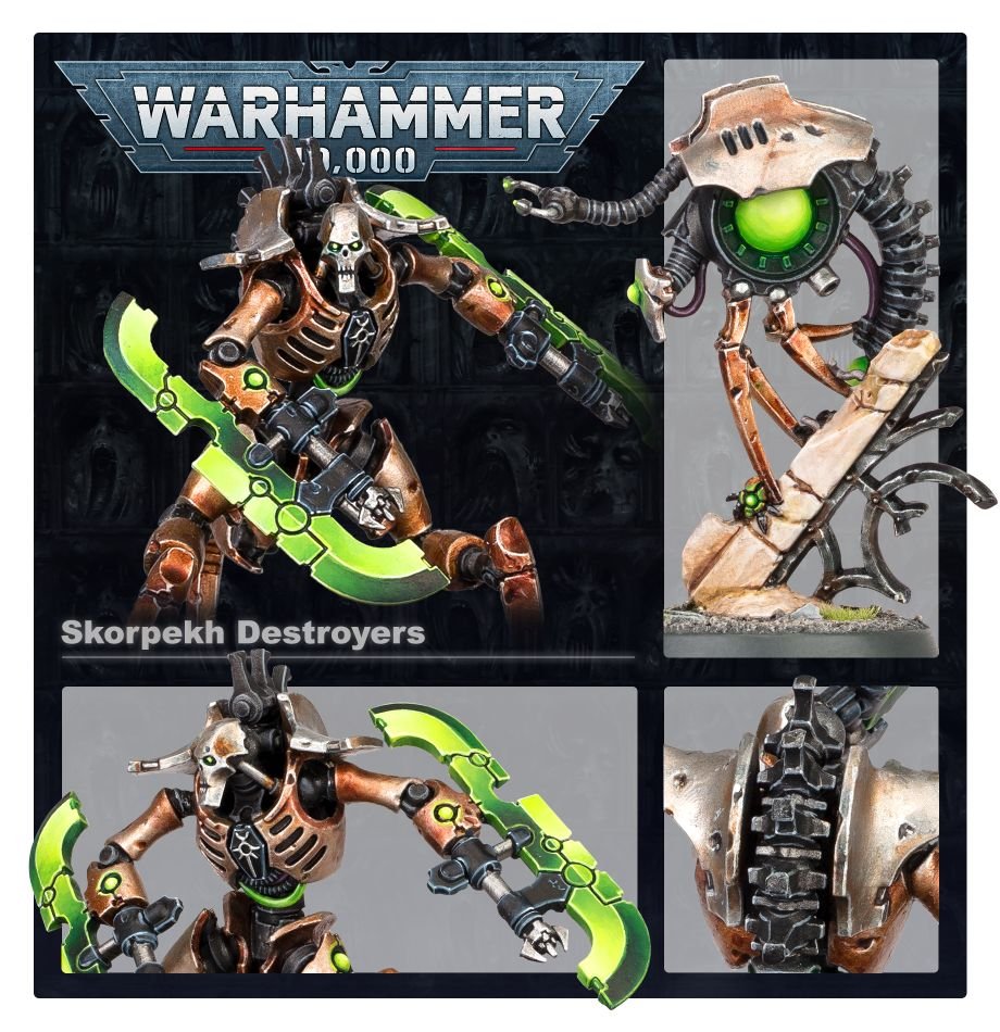 Necrons: Skorpekh Destroyers model detail - Loaded Dice