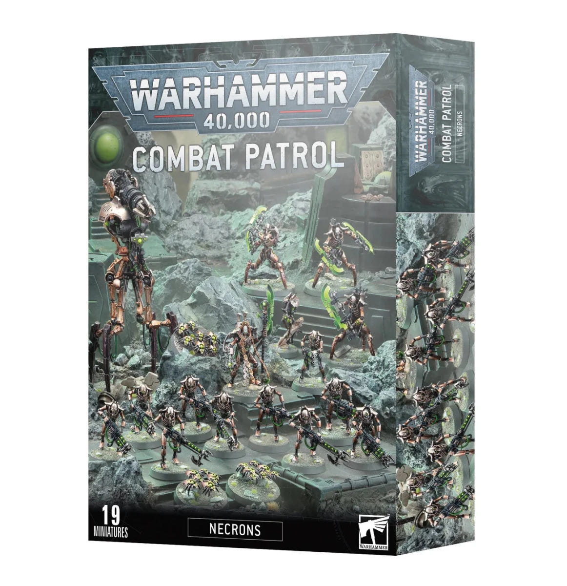 Warhammer 40,000 Combat Patrol: Necrons box front, 19 Citadel miniatures