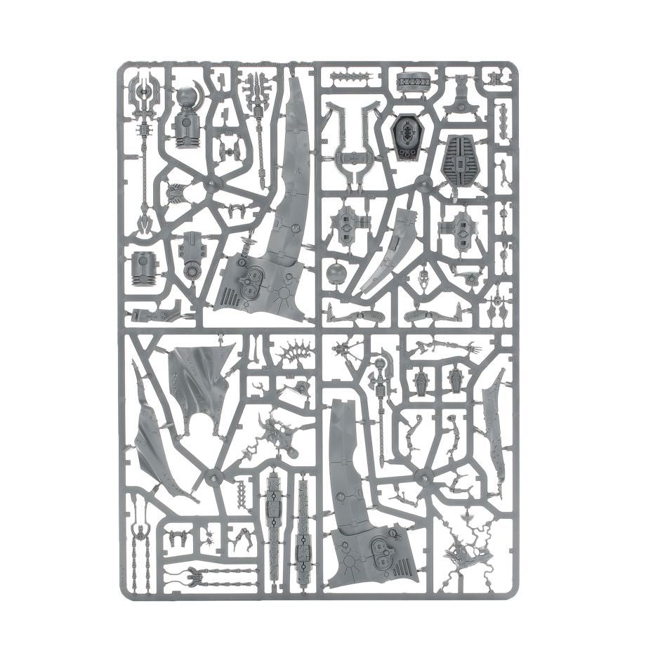 Necrons: Szarekh The Silent King sprue contents - Loaded Dice