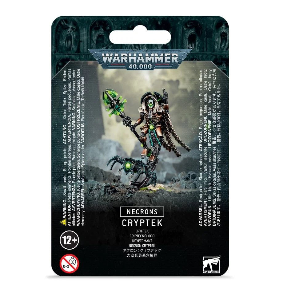 Necrons Cryptek (Technomancer) blister pack front, Games Workshop Warhammer 40,000