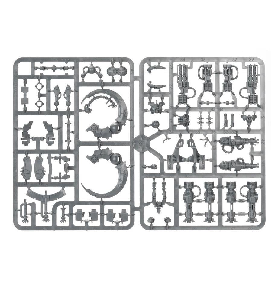 Necrons: Tomb Blades sprue contents - Loaded Dice