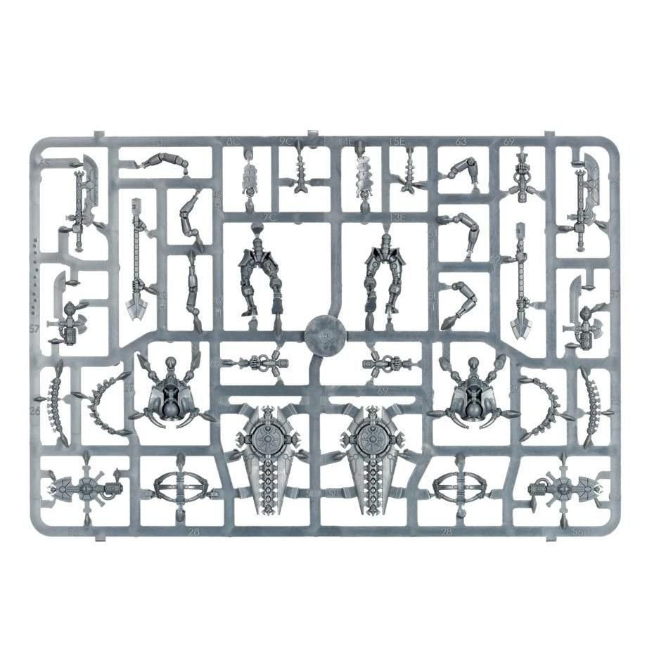 Necrons: Triarch Praetorians / Lychguard sprue contents - Loaded Dice