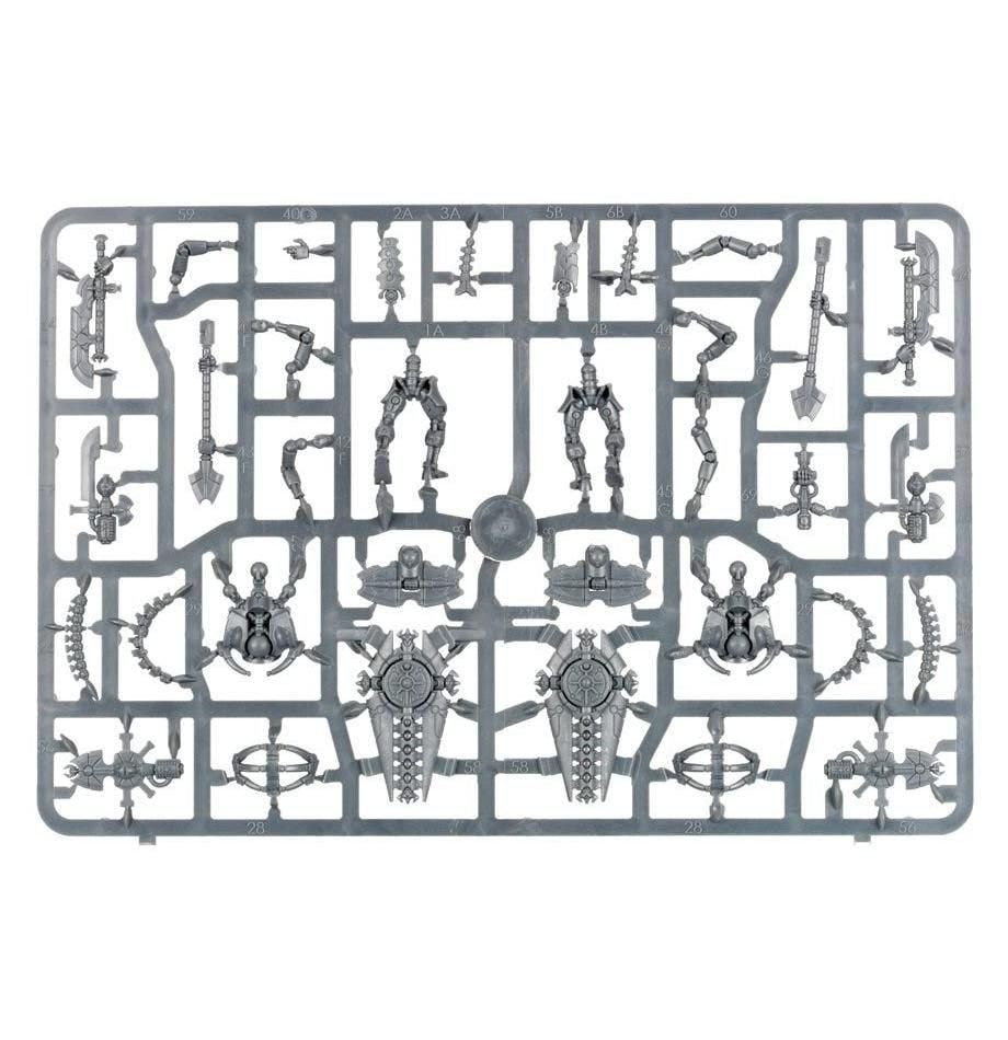 Triarch Praetorians / Lychguard unpainted plastic sprue, frame 6 of 6