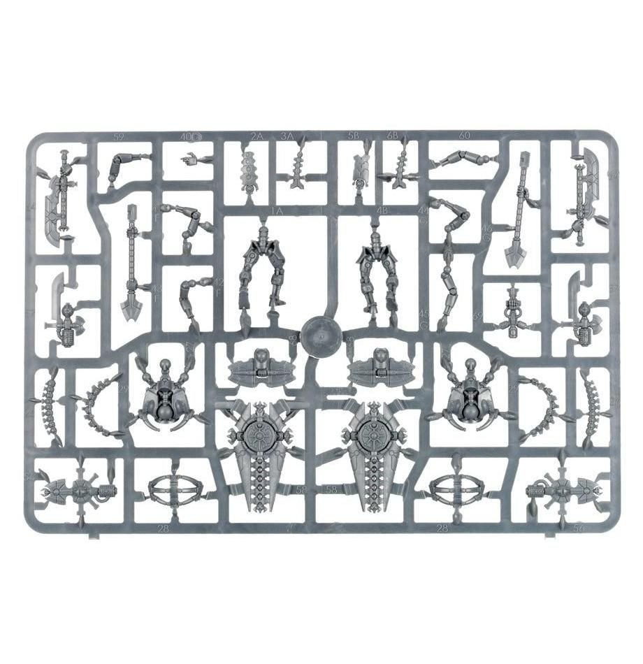 Necrons: Triarch Praetorians / Lychguard sprue contents - Loaded Dice