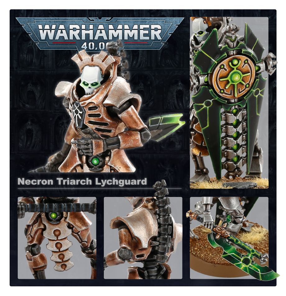 Necrons: Triarch Praetorians / Lychguard model detail - Loaded Dice