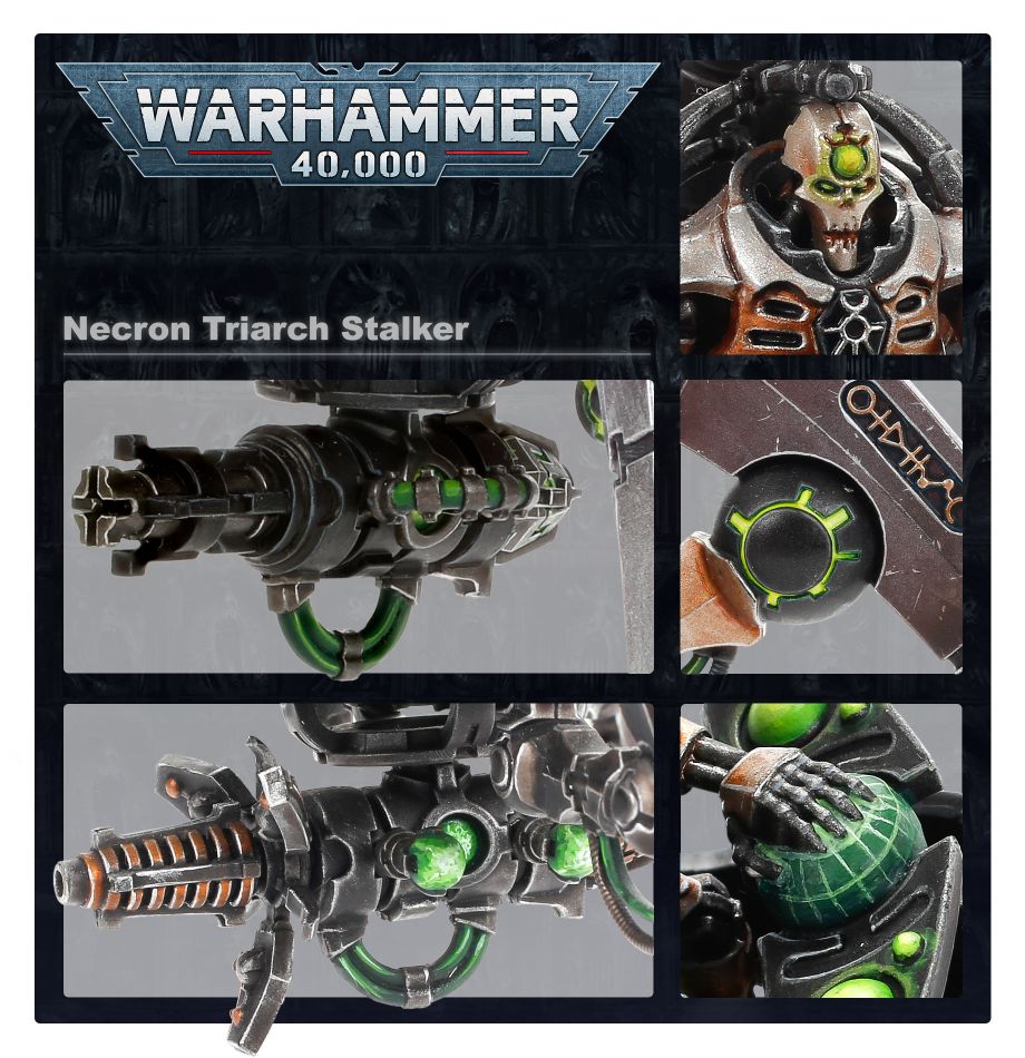 Necrons: Triarch Stalker model detail - Loaded Dice