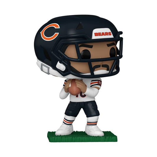 Funko POP! NFL Caleb Williams in Chicago Bears kit and helmet holding a football