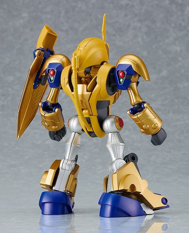 Moderoid King Squasher rear view showing gold armour and shield