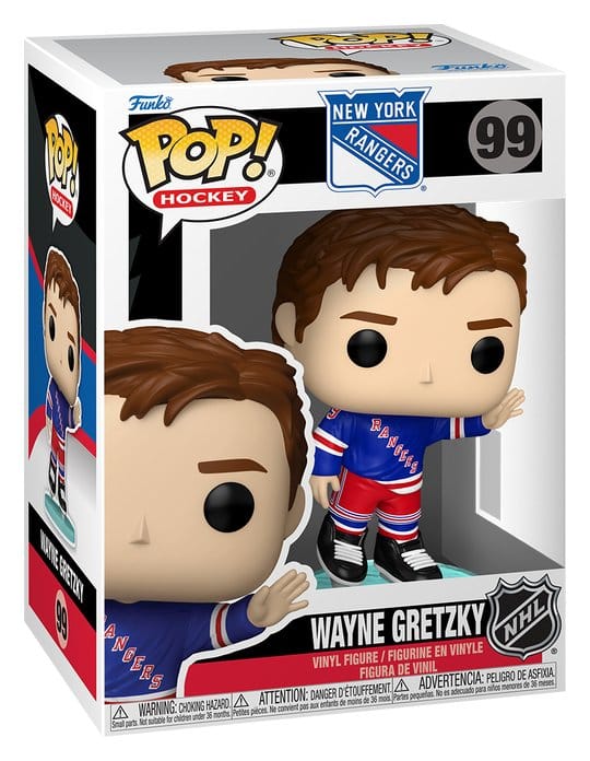 Wayne Gretzky Funko POP! Hockey vinyl figure in its New York Rangers box, number 99