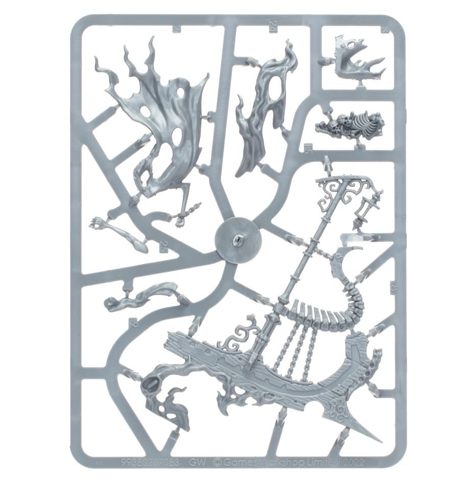 Nighthaunt: Awlrach The Drowner sprue contents - Loaded Dice