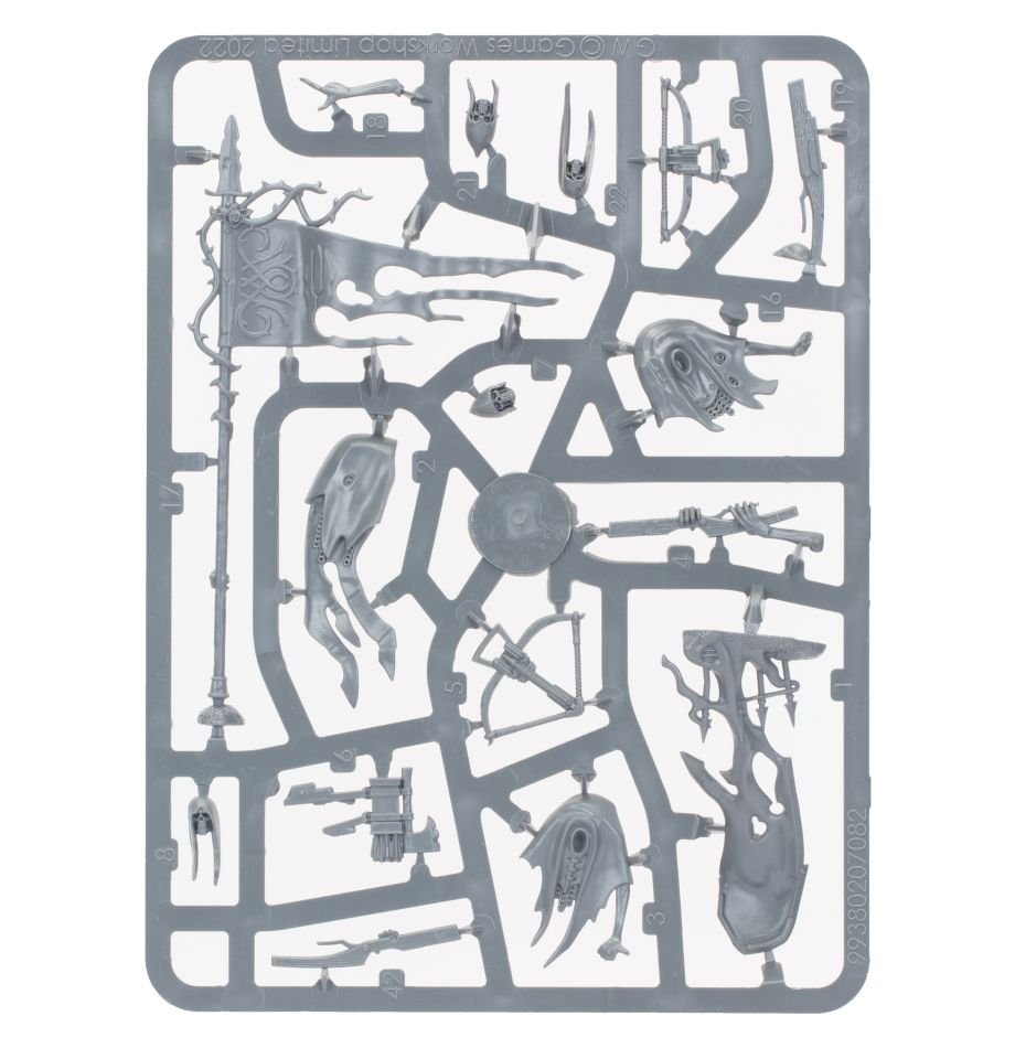 Nighthaunt: Craventhrone Guard sprue contents - Loaded Dice