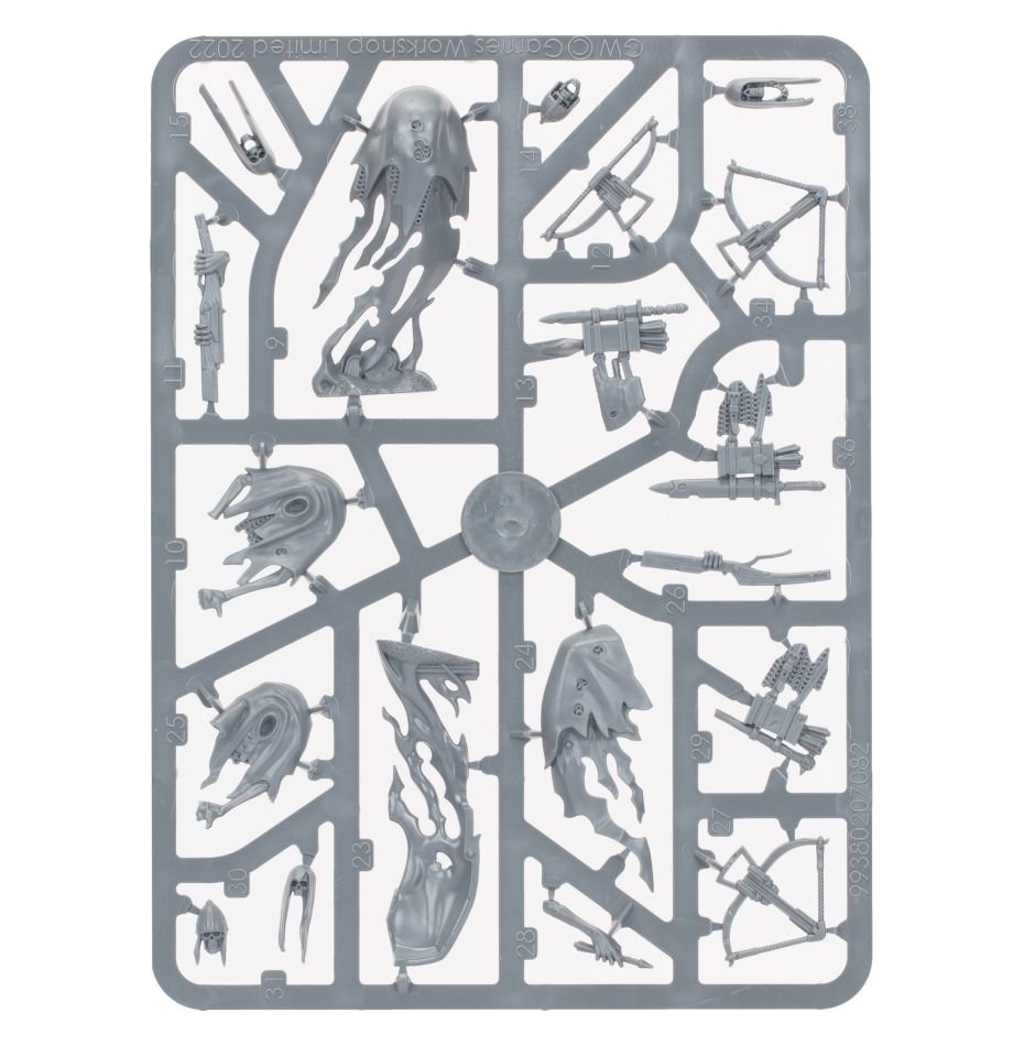 Nighthaunt: Craventhrone Guard sprue contents - Loaded Dice