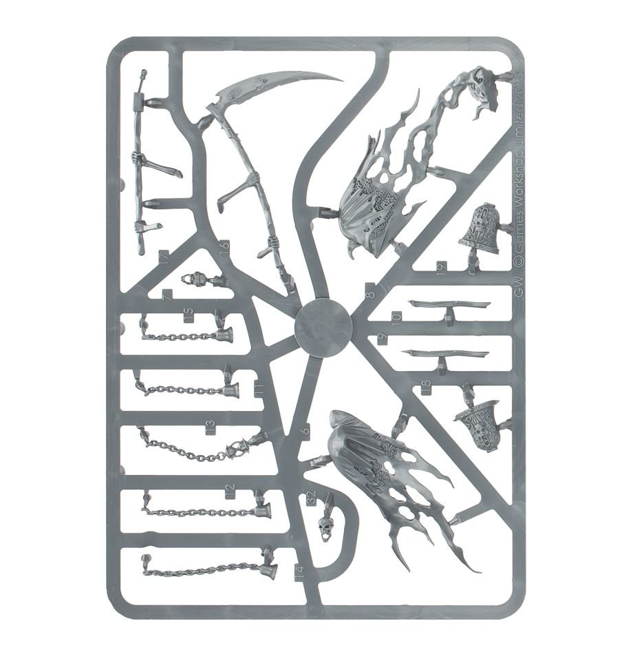 Nighthaunt: Grimghast Reapers sprue contents - Loaded Dice