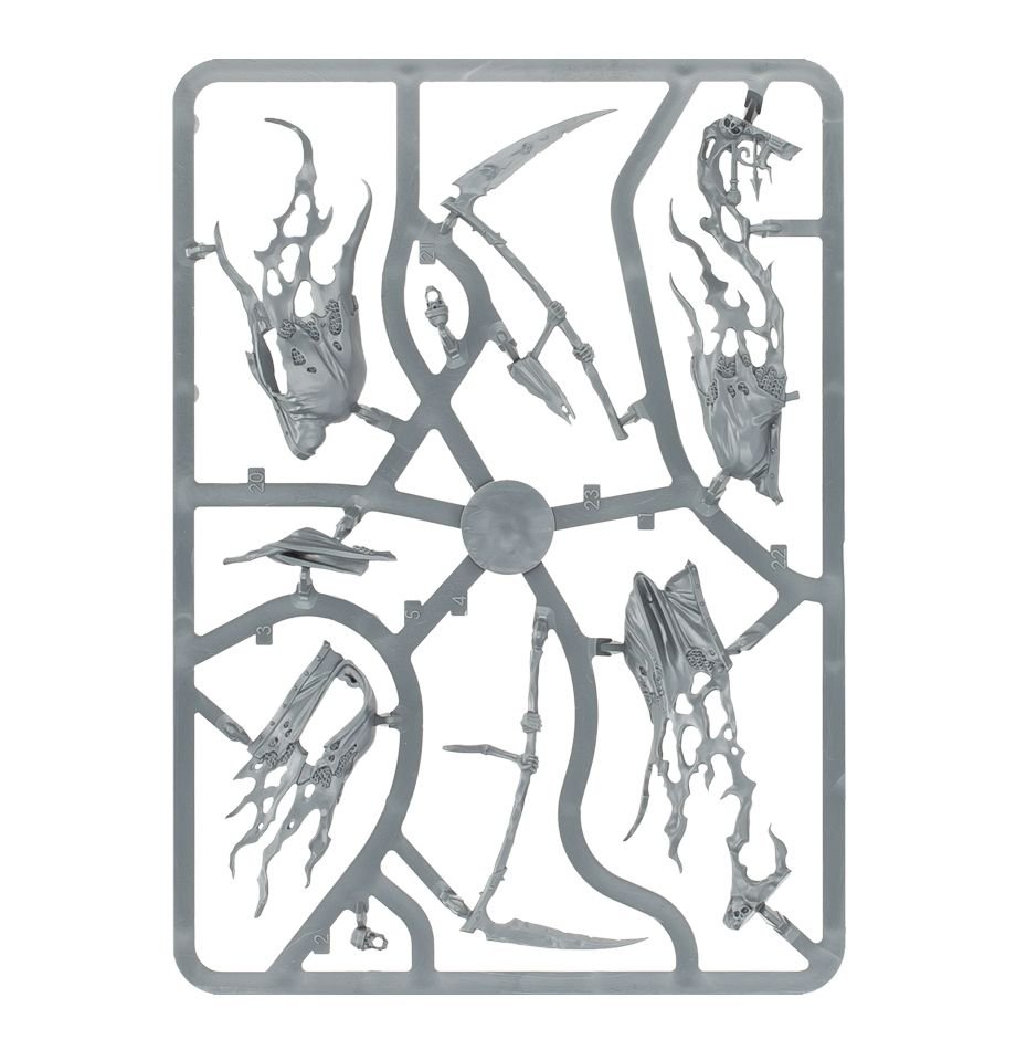 Nighthaunt: Grimghast Reapers sprue contents - Loaded Dice