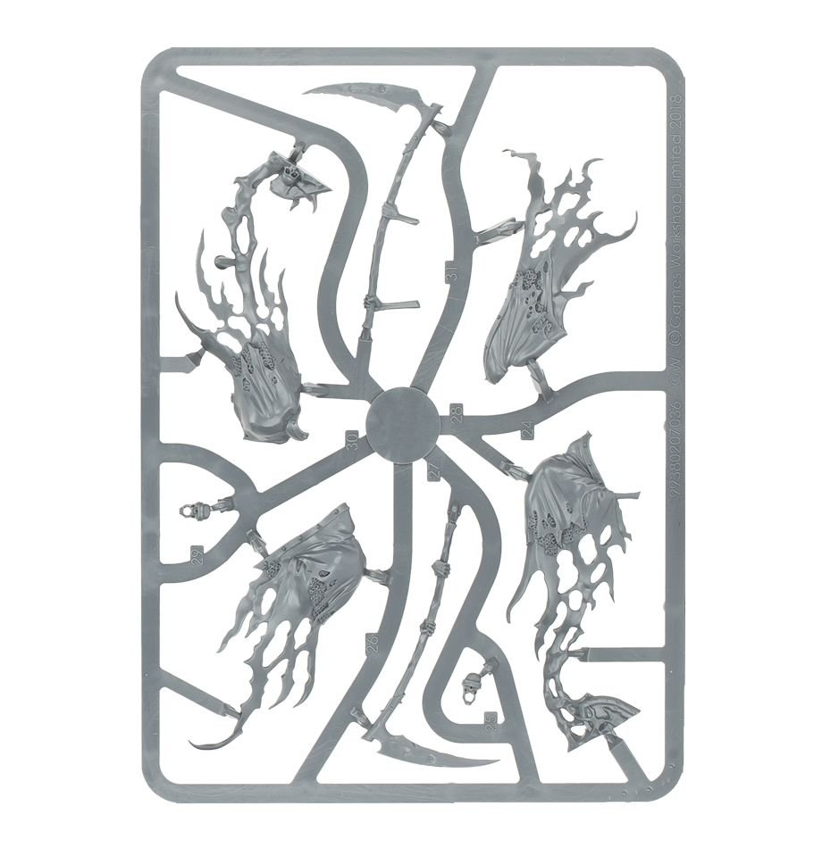 Nighthaunt: Grimghast Reapers sprue contents - Loaded Dice