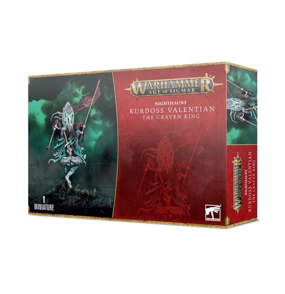 Games Workshop Age of Sigmar Nighthaunt Kurdoss Valentian, the Craven King box front