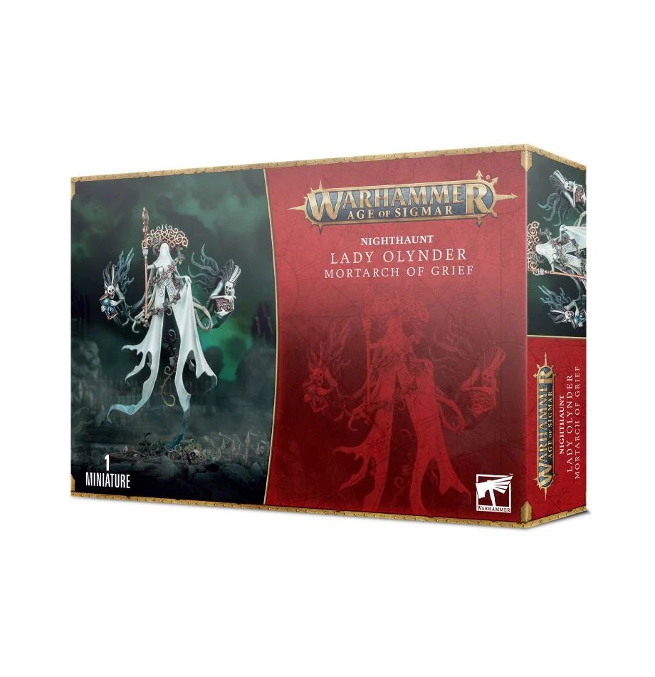 Games Workshop Nighthaunt Lady Olynder Mortarch of Grief box front, Warhammer Age of Sigmar